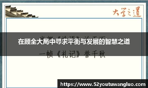 在顾全大局中寻求平衡与发展的智慧之道